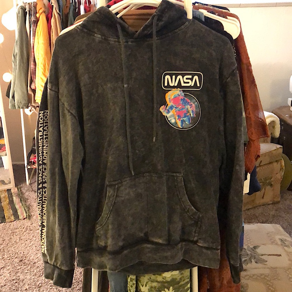 Acid Wash NASA Hoodie